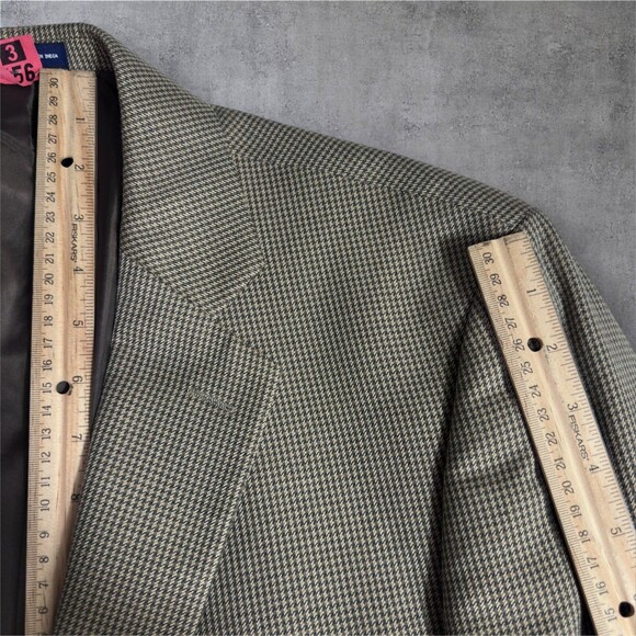 STAFFORD 42R Mens Blazer Sport Coat Tan Brown Classic Fit 2-Button Jacket - Picture 9 of 14